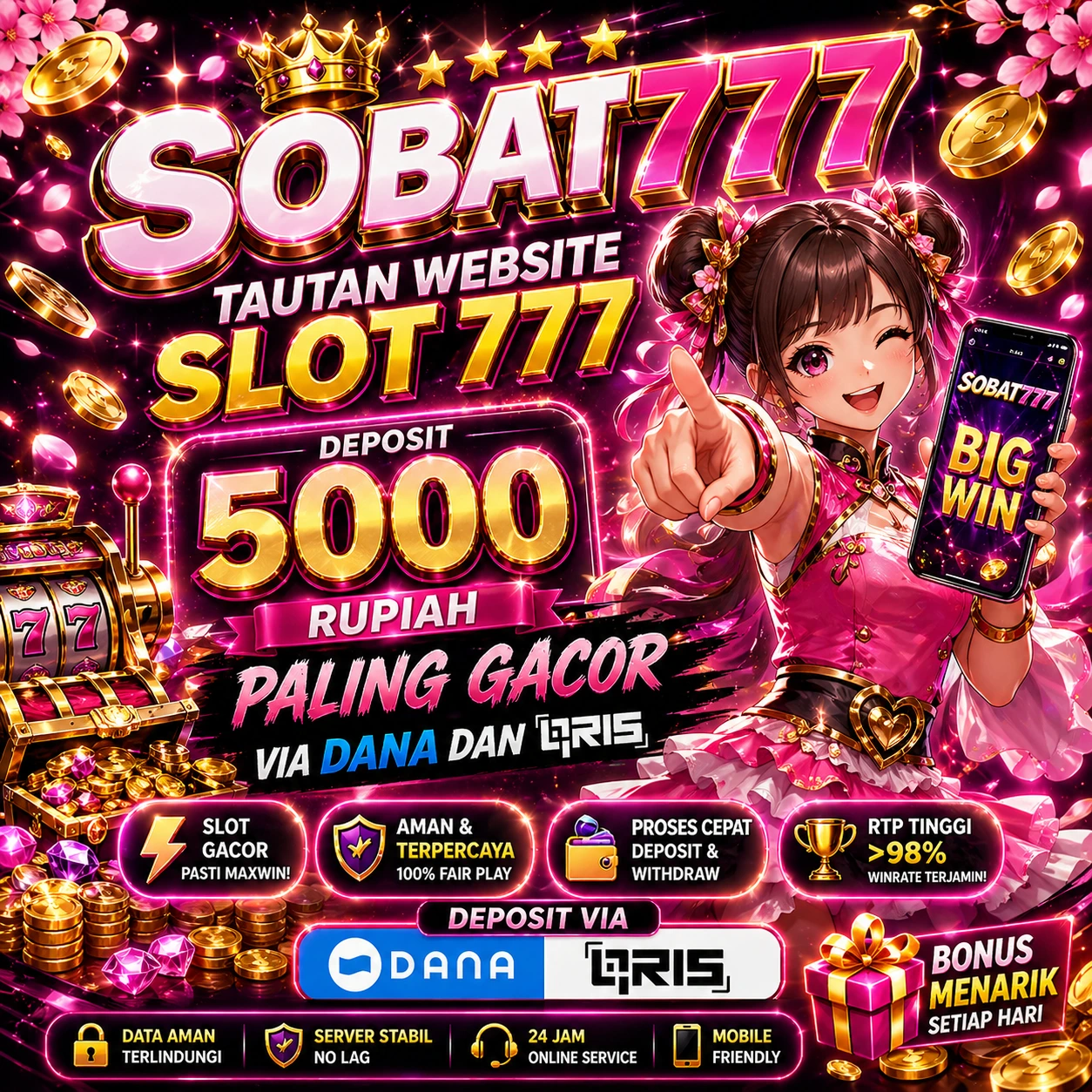 SOBAT777 Link Bo Slot777 Deposit 5000 Via Dana